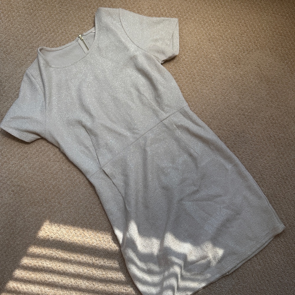 Lucky Brand Sparkling Cream Midi Dress